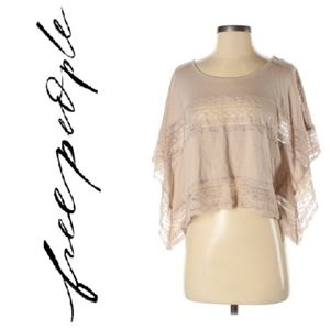 Free People Embroidered Boho Top Size XS